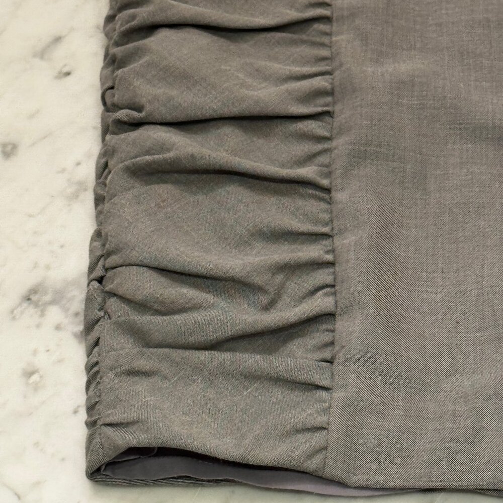 Cartonnier Anthropologie Gray Ruched Panel Pencil Skirt | Size 6 - Picture 7 of 9